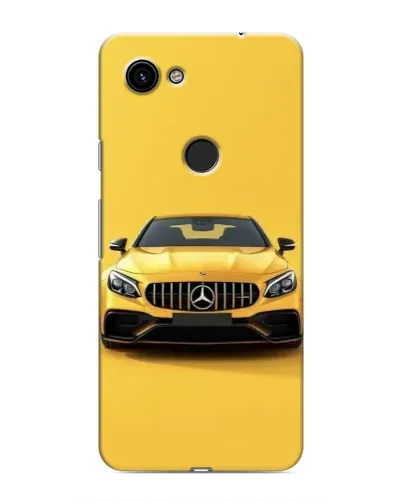 Чехол для Google Pixel 3 XL с картинкой «Желтый Mercedes GT»