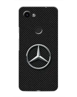 Чехол для Google Pixel 3 XL с картинкой «Карбоновый Mercedes стиль»