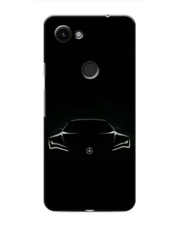Чехол для Google Pixel 3 XL с картинкой «Mercedes — силуэт авто»