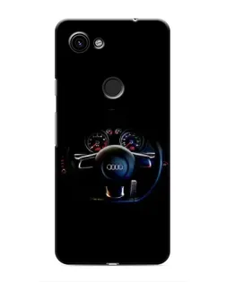 Чехол для Google Pixel 3 XL с картинкой «Салон Audi — руль»