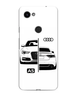 Чехол для Google Pixel 3 XL с картинкой «Audi — контрастный дизайн»