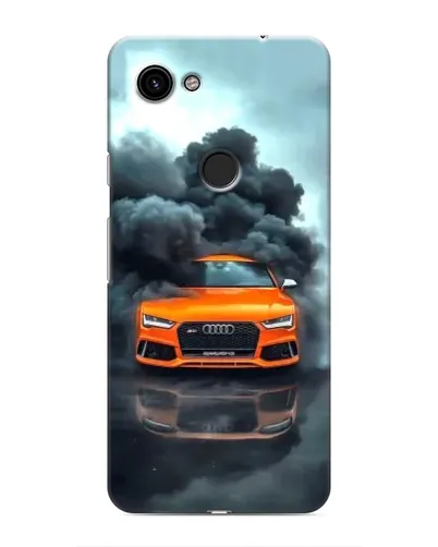 Чехол для Google Pixel 3 XL с картинкой «Audi в облаках дыма»
