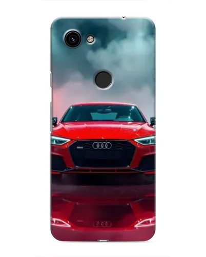 Чехол для Google Pixel 3 XL с картинкой «Audi RS — красный стиль»