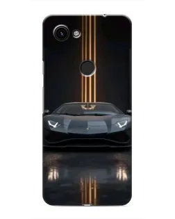 Чехол для Google Pixel 3 XL с картинкой «Lamborghini золотые линии»