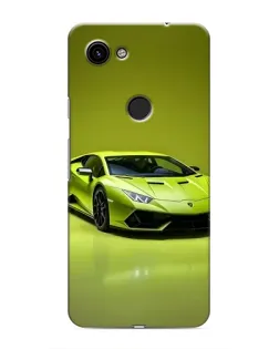 Чехол для Google Pixel 3 XL с картинкой «Салатовый Lamborghini Huracan»