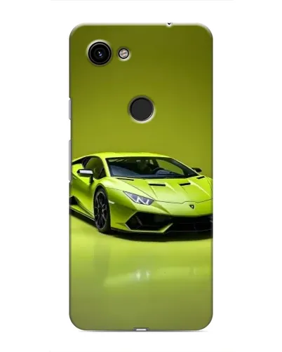 Чехол для Google Pixel 3 XL с картинкой «Салатовый Lamborghini Huracan»