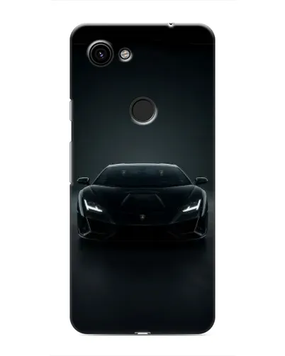 Чехол для Google Pixel 3 XL с картинкой «Черный Lamborghini Aventador»