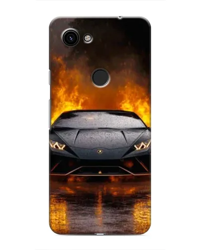 Чехол для Google Pixel 3 XL с картинкой «Lamborghini в огне»