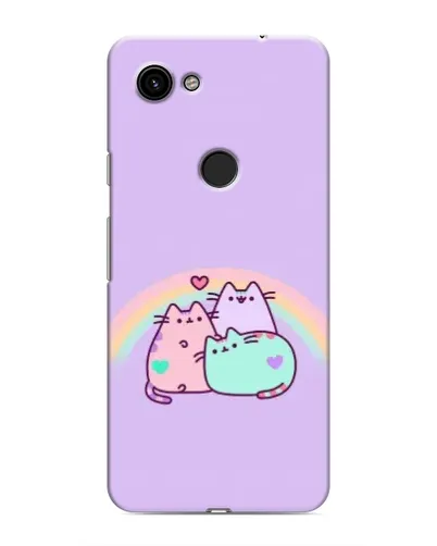 Чехол для Google Pixel 3 XL с картинкой «Радужные Пушины»
