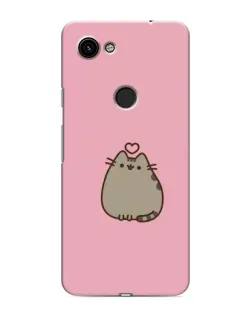 Чохол для Google Pixel 3 XL з картинкою «Pusheen серце»