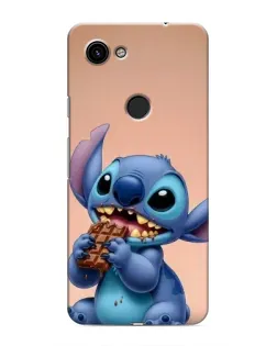 Чехол для Google Pixel 3 XL с картинкой «Стич ест шоколад»
