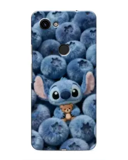 Чехол для Google Pixel 3 XL с картинкой «Стич и голубика»