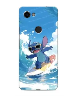 Чехол для Google Pixel 3 XL с картинкой «Стич на волне»