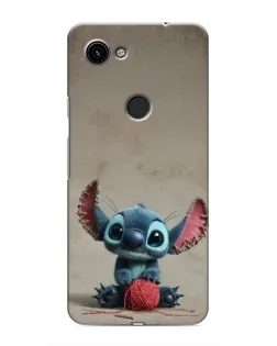 Чехол для Google Pixel 3 XL с картинкой «Стич на коричневом фоне»