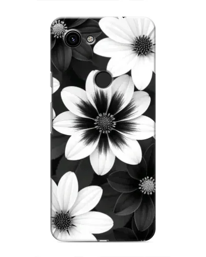 Чехол для Google Pixel 3 XL с картинкой «Монохромные астры»