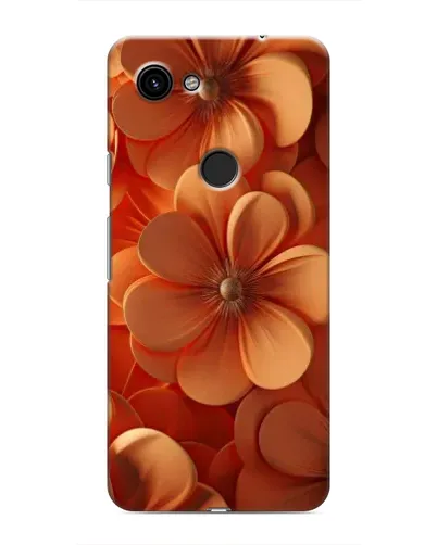Чехол для Google Pixel 3 XL с картинкой «Оранжевый макро цветок»