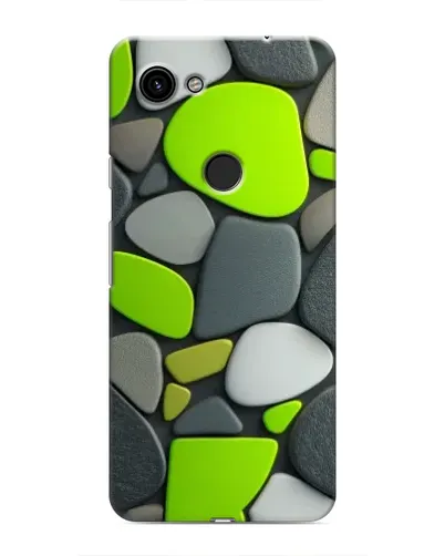 Чехол для Google Pixel 3 XL с картинкой «Яркая неоновая галька»