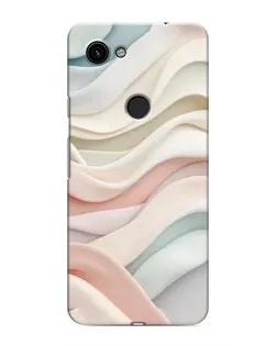 Чехол для Google Pixel 3 XL с картинкой «Пастельные нежные волны»