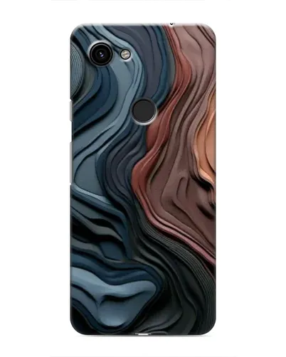 Чехол для Google Pixel 3 XL с картинкой «Цветные волны каньона»