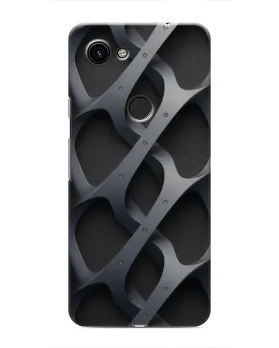 Чехол для Google Pixel 3 XL с картинкой «Объемное серое плетение»