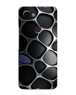 Чехол для Google Pixel 3 XL с картинкой «Объемная темная решетка»