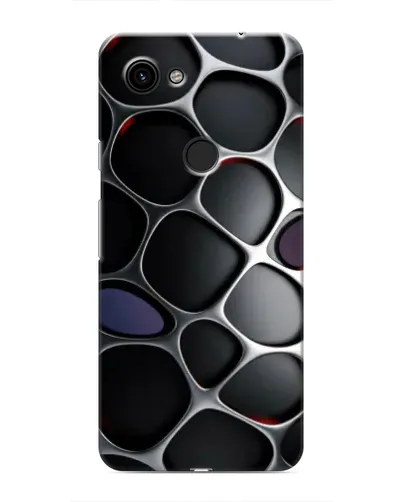 Чехол для Google Pixel 3 XL с картинкой «Объемная темная решетка»