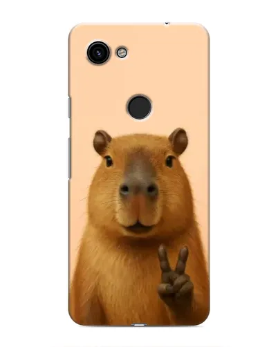 Чехол для Google Pixel 3 XL с картинкой «Капибара виктория»