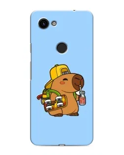 Чохол для Google Pixel 3 XL з картинкою «Капібара на скейті»
