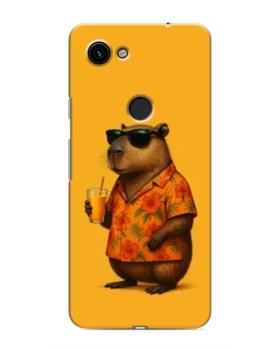 Чехол для Google Pixel 3 XL с картинкой «Капибара на отдыхе»