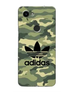 Чехол для Google Pixel 3a XL с картинкой «Милитари стиль Adidas»