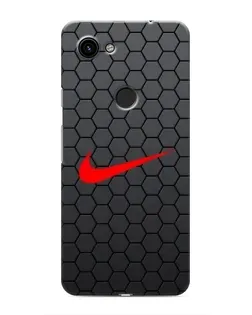 Чехол для Google Pixel 3a XL с картинкой «Nike — карбоновая сетка»