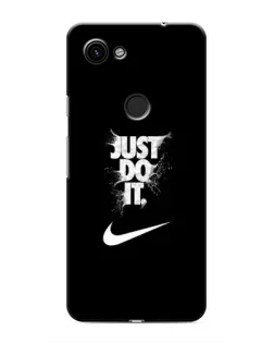 Чехол для Google Pixel 3a XL с картинкой «Текстовый принт Nike»