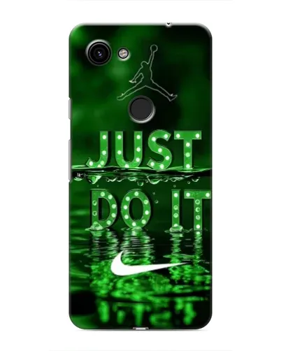 Чехол для Google Pixel 3a XL с картинкой «Зеленый неоновый Nike»