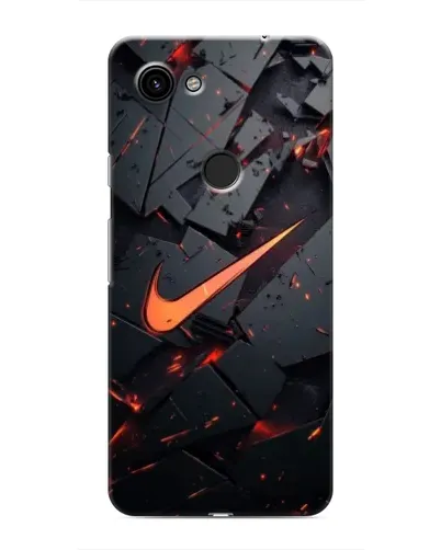 Чехол для Google Pixel 3a XL с картинкой «Nike — эффект разломов»