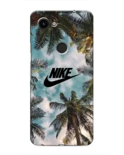 Чехол для Google Pixel 3a XL с картинкой «Тропический принт Nike»