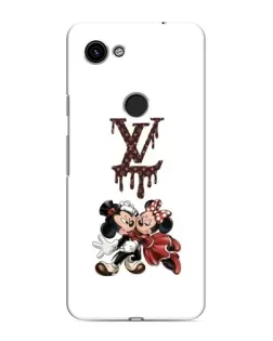 Чехол для Google Pixel 3a XL с картинкой «LV и Микки Маус»