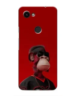 Чехол для Google Pixel 3a XL с картинкой «Bored Ape в красном»