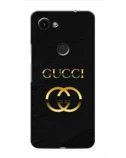 Чехол для Google Pixel 3a XL с картинкой «Золотой логотип Gucci»