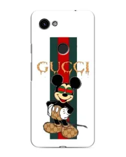 Чехол для Google Pixel 3a XL с картинкой «Микки Маус Gucci — полосы»