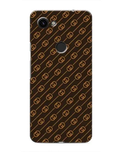 Чехол для Google Pixel 3a XL с картинкой «Gucci — золотые диагонали»