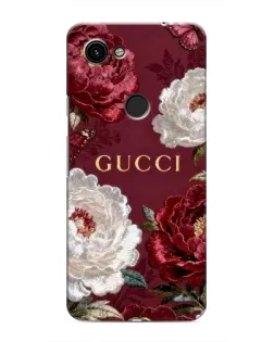 Чехол для Google Pixel 3a XL с картинкой «Gucci — бордовые розы»