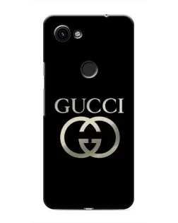 Чехол для Google Pixel 3a XL с картинкой «Gucci — золото на черном»