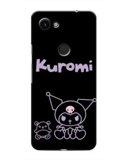 Чохол для Google Pixel 3a XL з картинкою «Kuromi — чорний мінімалізм»