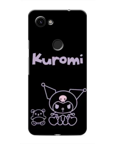 Чехол для Google Pixel 3a XL с картинкой «Kuromi — черный минимализм»