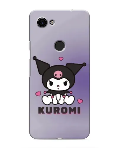 Чехол для Google Pixel 3a XL с картинкой «Kuromi — фиолетовый арт»