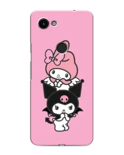 Чехол для Google Pixel 3a XL с картинкой «My Melody и Kuromi»