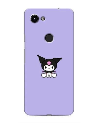 Чехол для Google Pixel 3a XL с картинкой «Kuromi — фиолетовый минимализм»