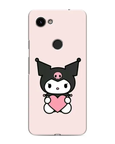Чехол для Google Pixel 3a XL с картинкой «Kuromi и сердце»