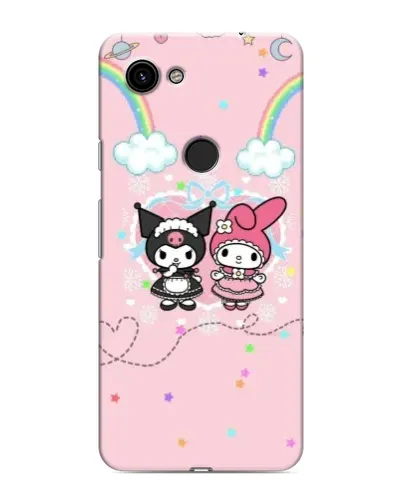 Чехол для Google Pixel 3a XL с картинкой «My Melody и Kuromi»