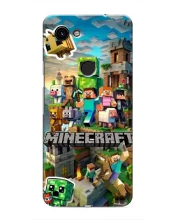 Чехол для Google Pixel 3a XL с картинкой «Замок Minecraft»